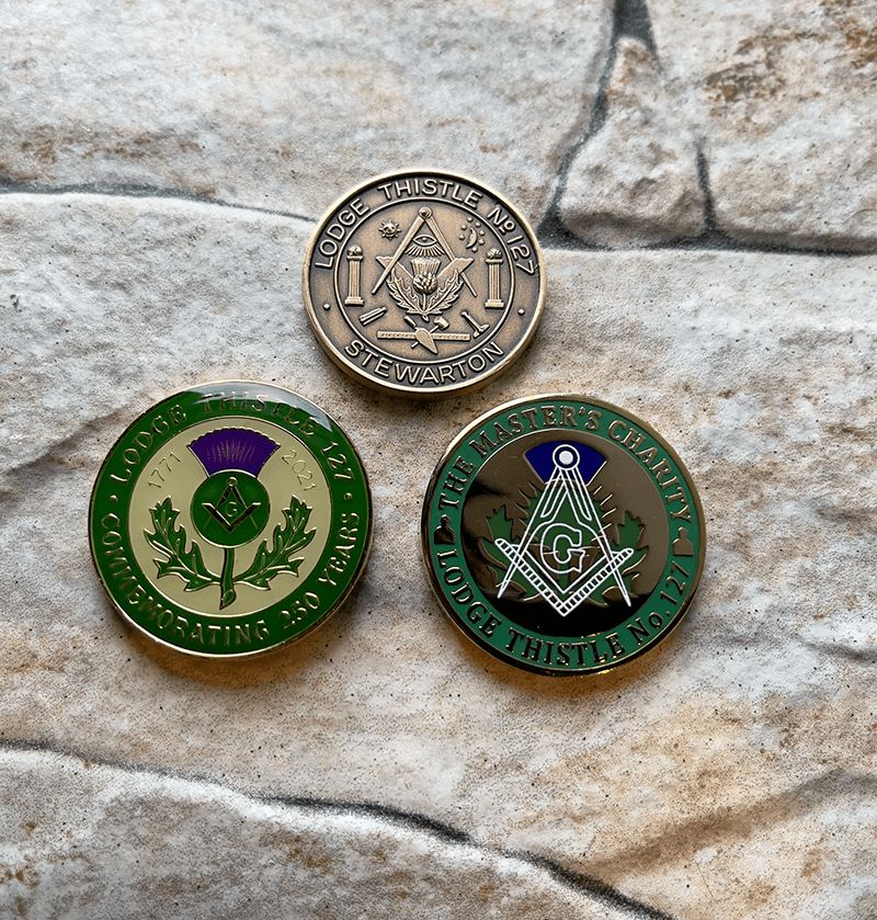 Lodge Thistle No 127 mark tokens